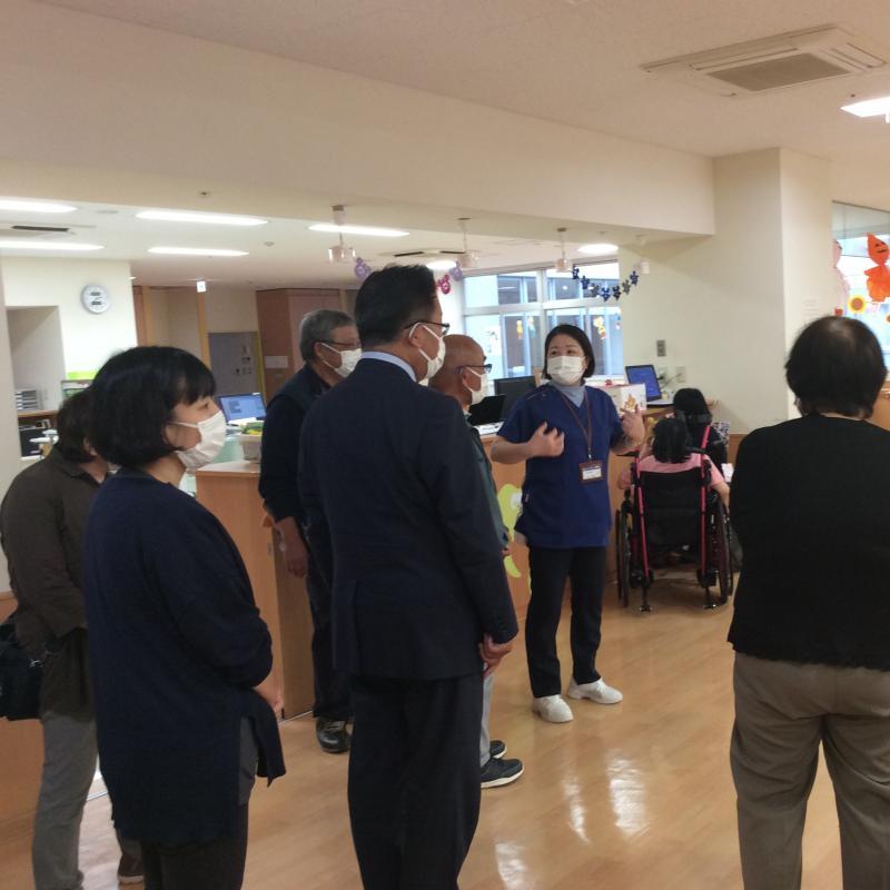 施設見学の様子（Hユニット）
